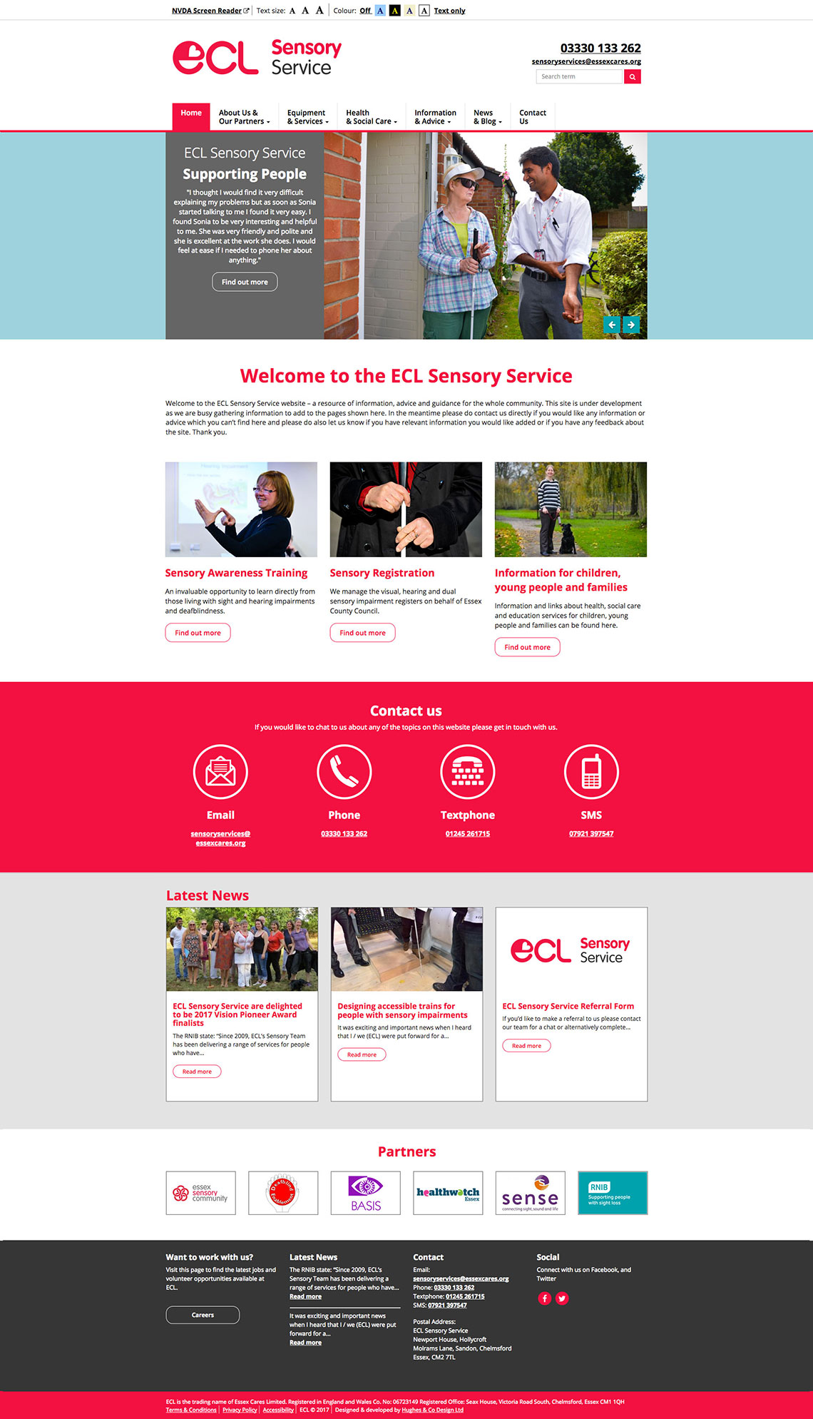 ECL Sensory Service - Homepage