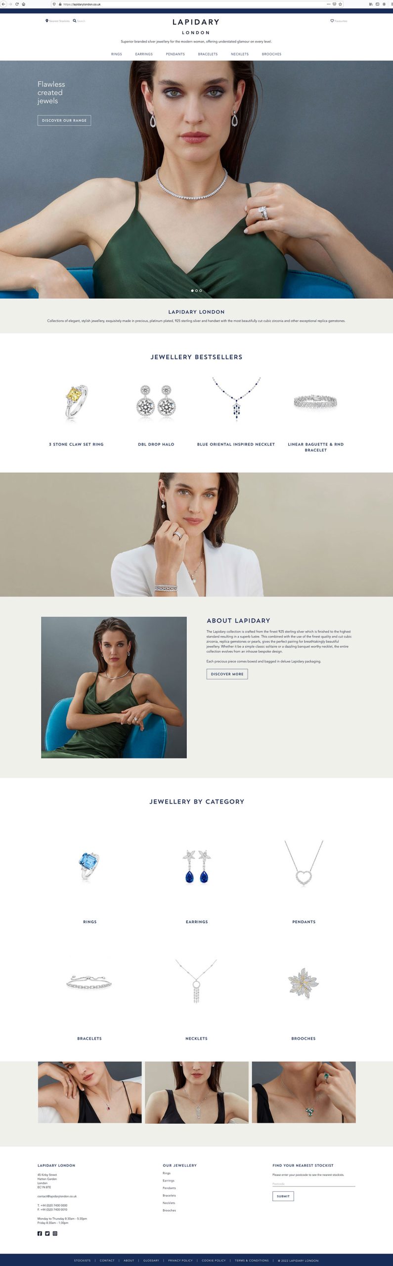 Lapidary London website